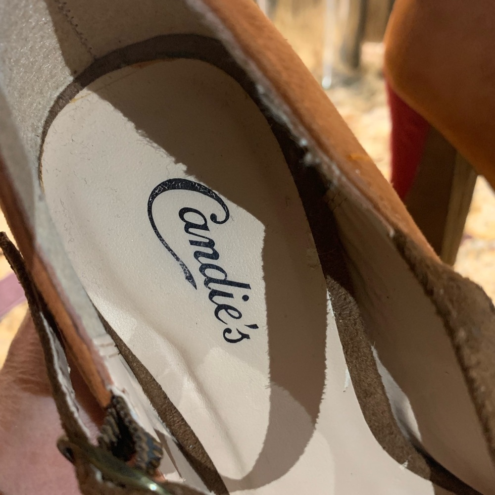 Candies Retro Color Block Platform Heels Women’s … - image 6